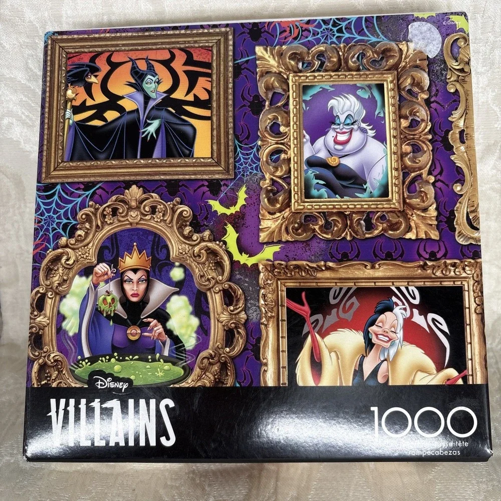NIB Disney Villains 1000 Piece Puzzle 24×18 Red Barn Ceaco Puzzle